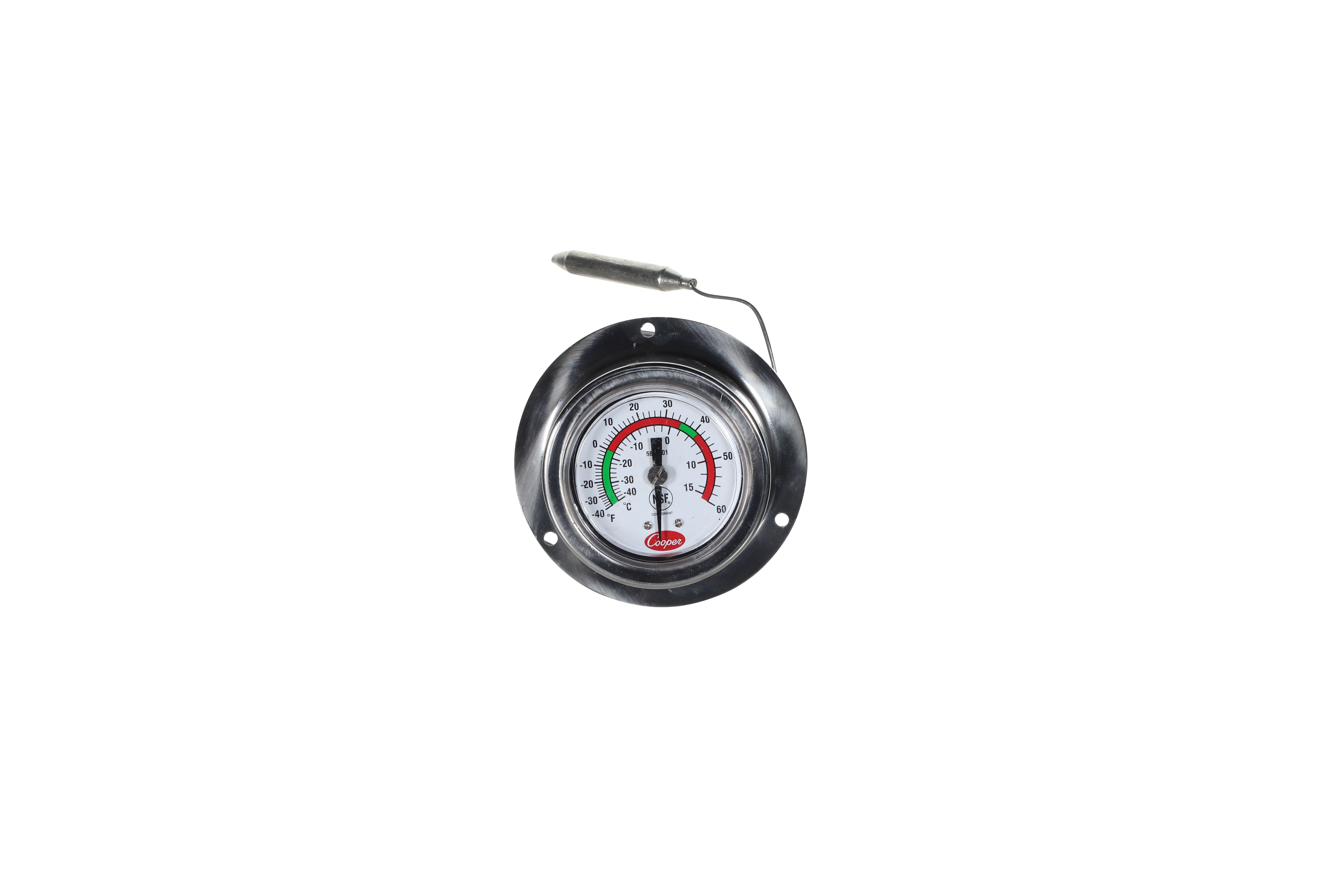 Thermometer, Vapor Tension Back Flange 2" Dial -40 - 60 degF