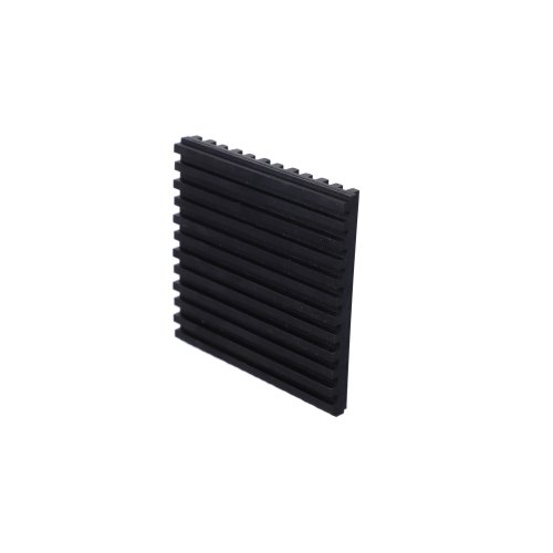 Anti-Vibration Pad, 3"x3"x3/8" Rubber