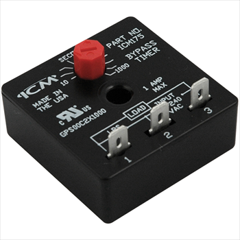 Bypass Timer, 10-1000min Knob Adj 18-240VAC 50/60Hz ON Delay