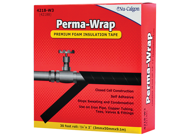 Insulation Tape, 2"x1/8"x30' Roll Perma-Wrap® Foam