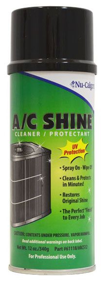 Condenser Cleaner, 12oz Aerosol A/C Shine Outdoor