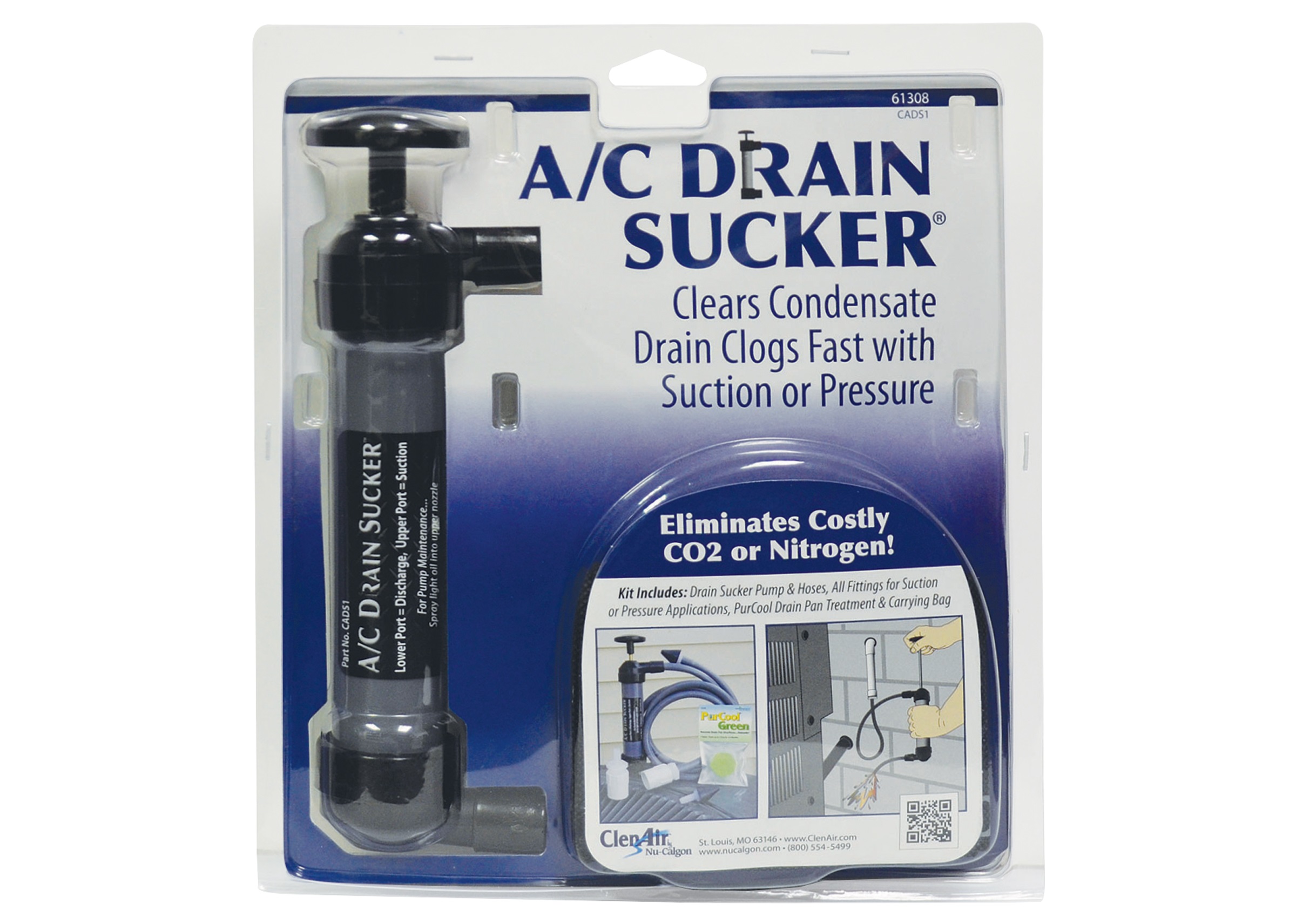 Condensate Drain Cleaner, A/C Drain Sucker ClenAir