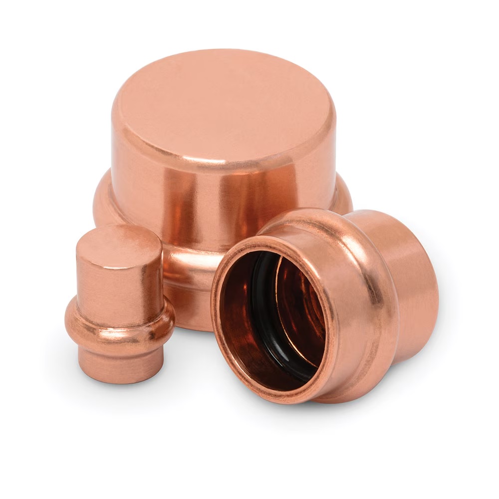 Cap, 1/4", Zoomlock Max Press, Copper