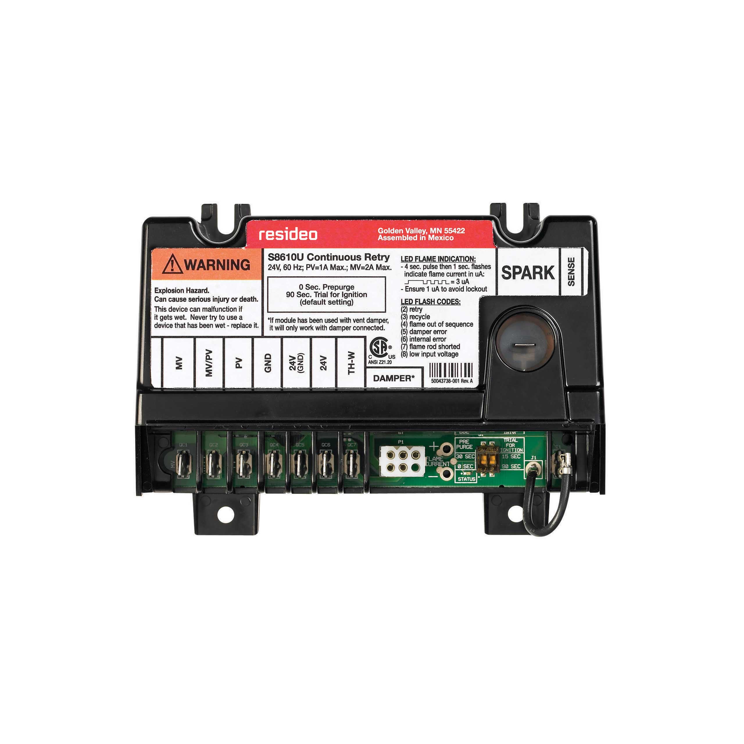 Pilot Module, Univ Intermittent Pilot 1 or 2 Rod Continuous