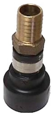 Coupling, 1" x 1-1/4", Barb x Socket Fusion, Brass, Reducing