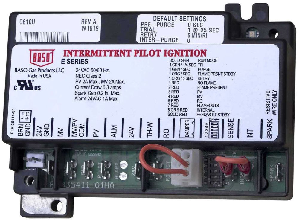 Ignition Control, Univ Intermittent Pilot No Prepurge