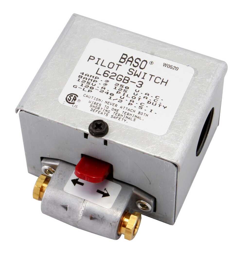 Pilot Switch, Manual SPST Safety Auto Shut-Off