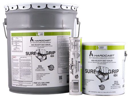 Duct Sealant, 1gal, Gray, Sure-Grip 404