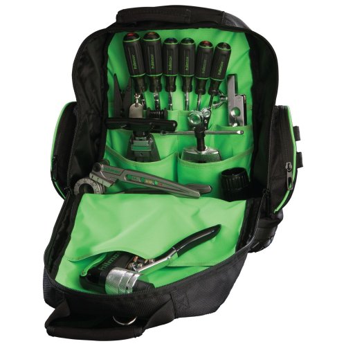 Tool Bag, 16"Hx14"Wx6"L Backpack