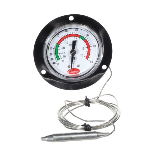 Thermometer, Vapor Tension Front 2" Dial -40 - 60 degF 3/Pk