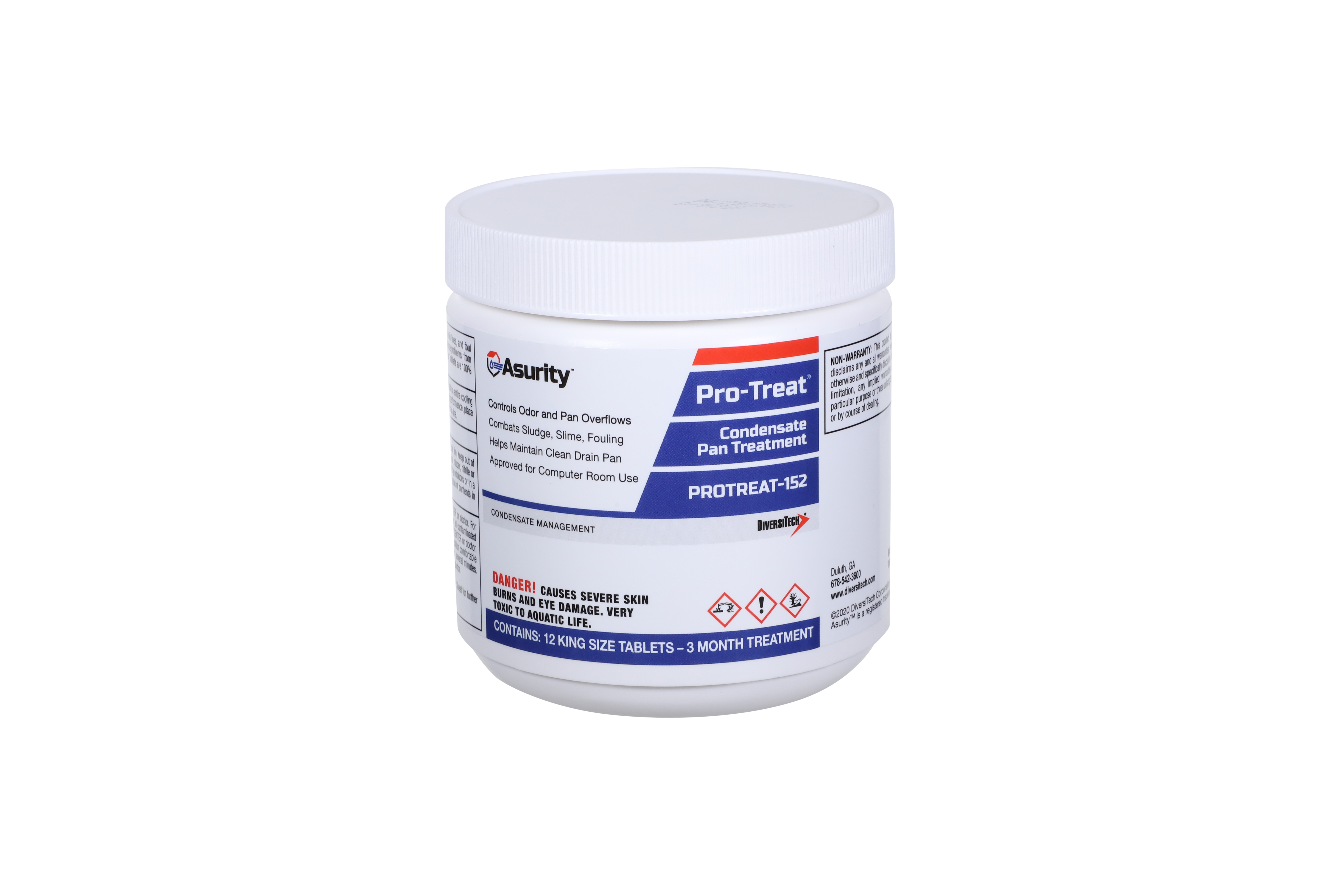 Drain Pan Treatment, 12 Tablets/Jar Pro-Treat 152 King Size