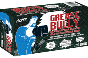 Gloves, Large Disposable Nitrile Grease Bully