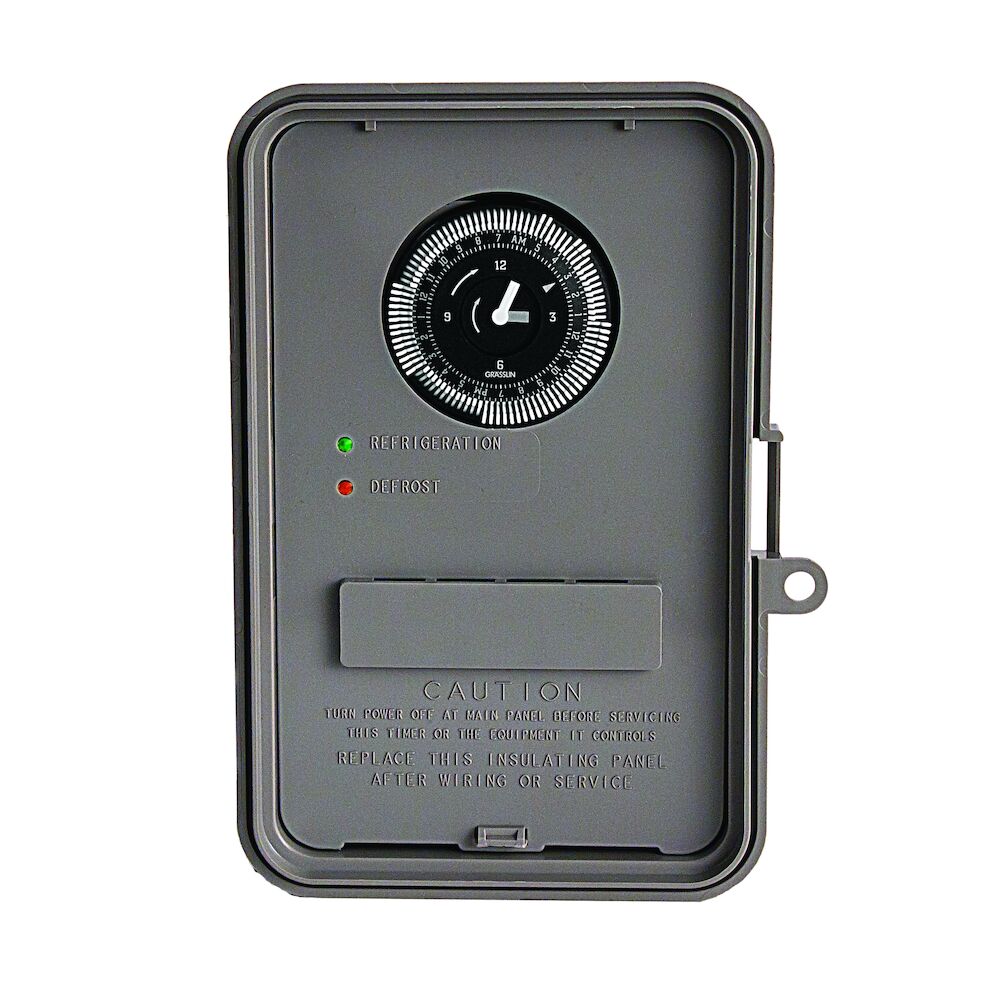 Defrost Timer, 120-240V 24hr Battery Backup NEMA3R Raintight