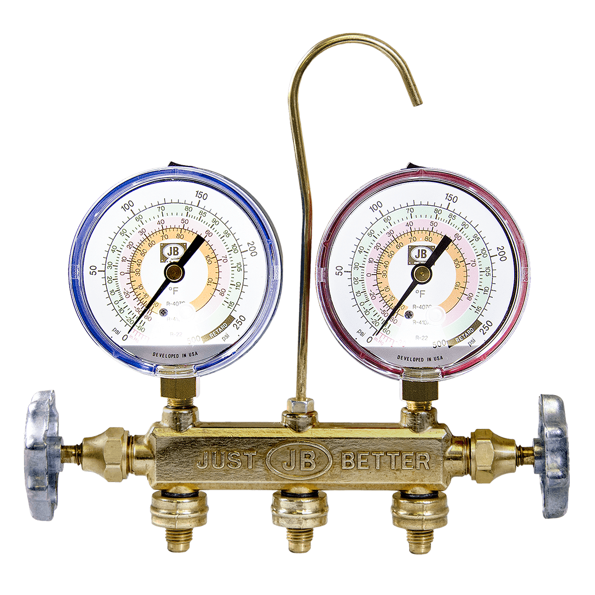 Manifold, 3-1/8", Brass, 2-Valve