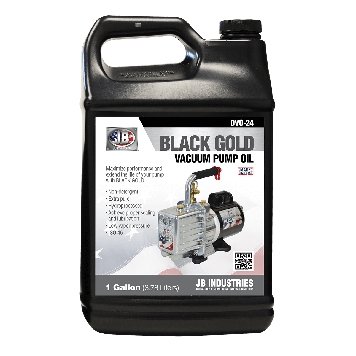 Oil, Gallon Bottle Vacuum Pump Black Gold