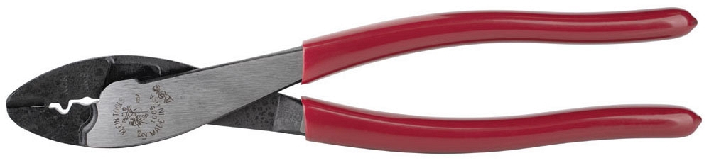 Crimper/Cutter, 9-3/4"OAL Red Hdl Ins & Non-Ins Terminal