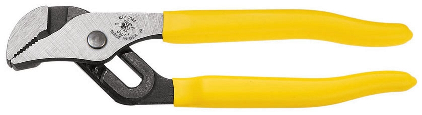 Pump Pliers, 6-1/2"OAL Plastic-Dipped Yellow Handles