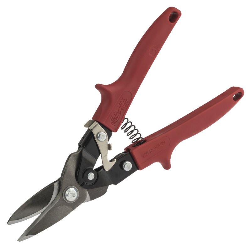 Snips, Cuts Left Red Erg Grip for Metal & Vinyl Max2000