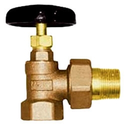 Radiator Valve, 1" ThrdxMUnion Hot Water HWA-TxTMU