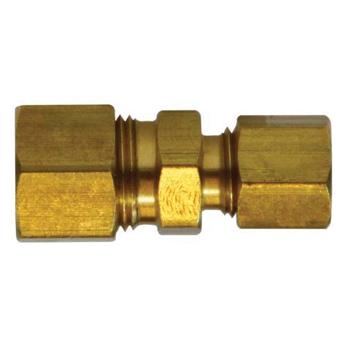 Union Fitting, 3/8" x 1/4", Comp. x Comp., Brass