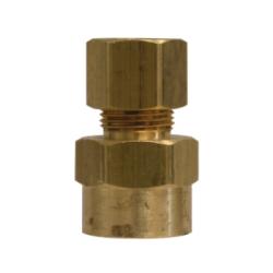 Adapter, 1/4" x 1/8", Comp. x NPTFE