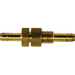 Union Fitting, 3/8", Barb, Brass, Bulkhead