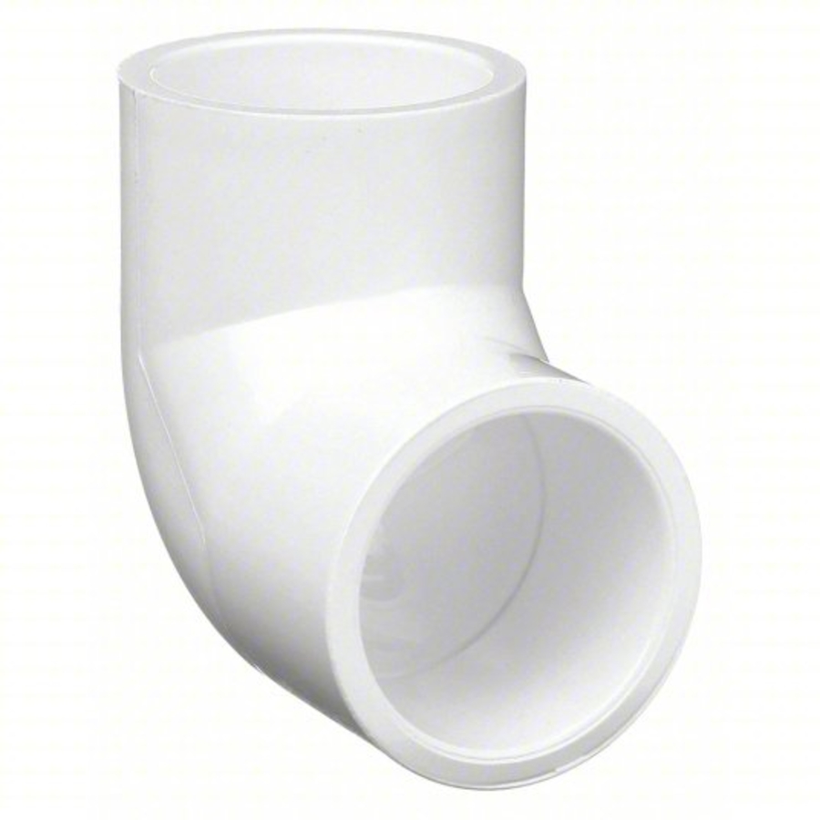 Elbow Fitting, 1/2", Slip, Sch40 PVC, 90 deg Elbow