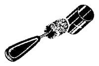 Tube Brush, 1/4"OD 1/8"ID Copper Single-Spiral