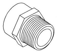 Adapter, 3/4" x 3/4", MPT x FGHT, Nylon