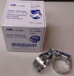 Hex Clamp, 13/16" to 1-1/2" Diameter Combo 10/Box