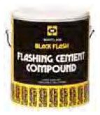 Cement, 1 gal  Black Flashing 4/Case