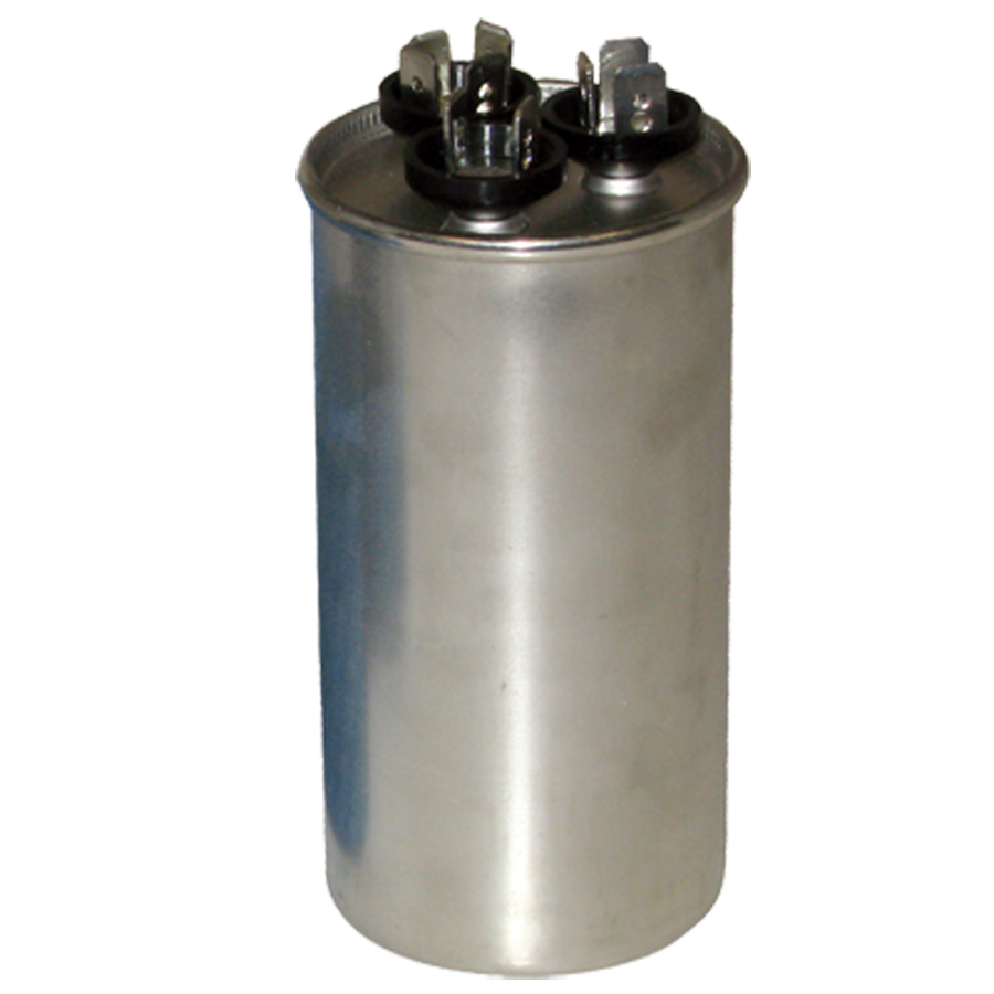 Capacitor, 45/5mfd 440V Round Run Dual Section Motor