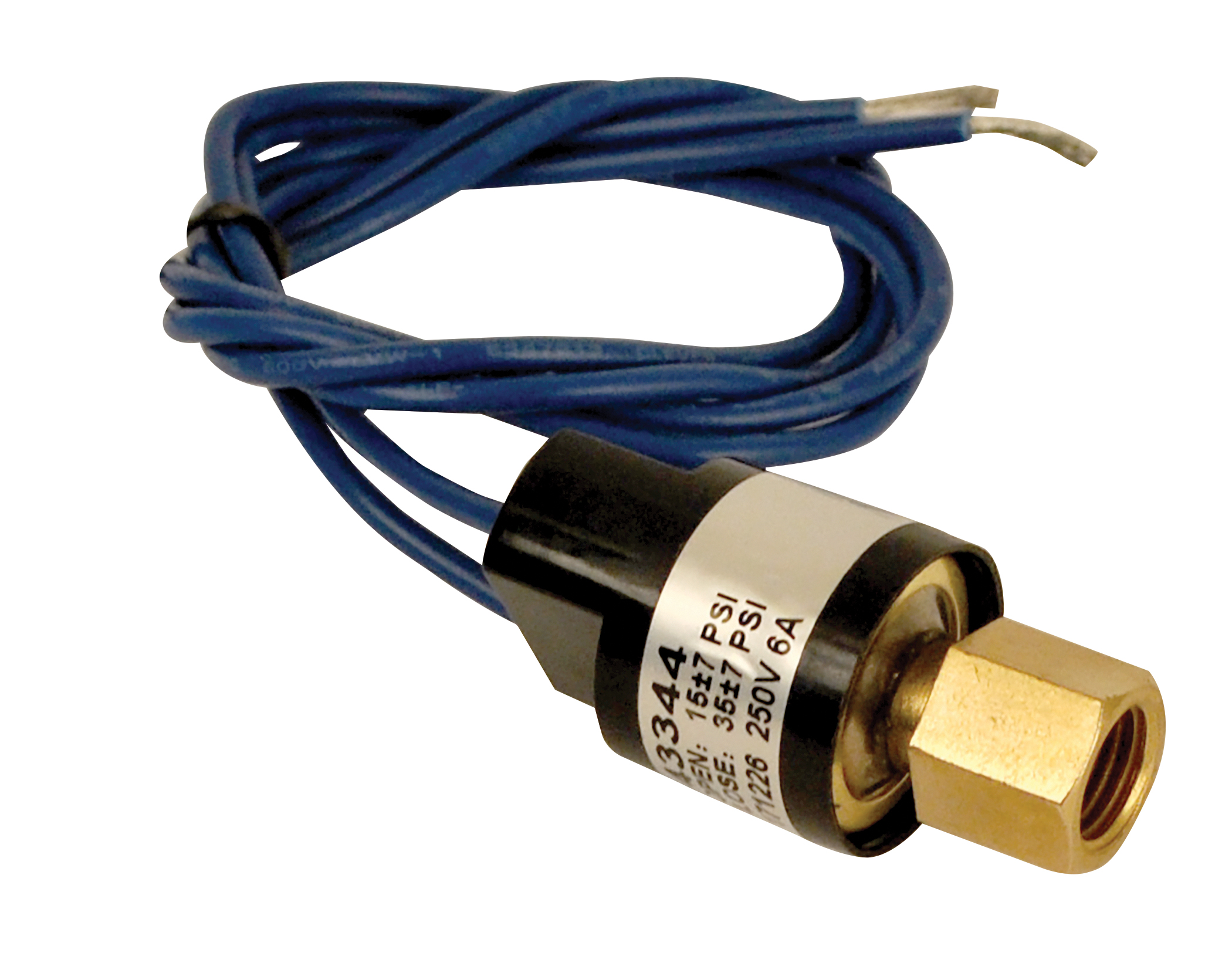 Pressure Control Switch, 1/4" Fe. Flare SAE, Auto-Reset, NO