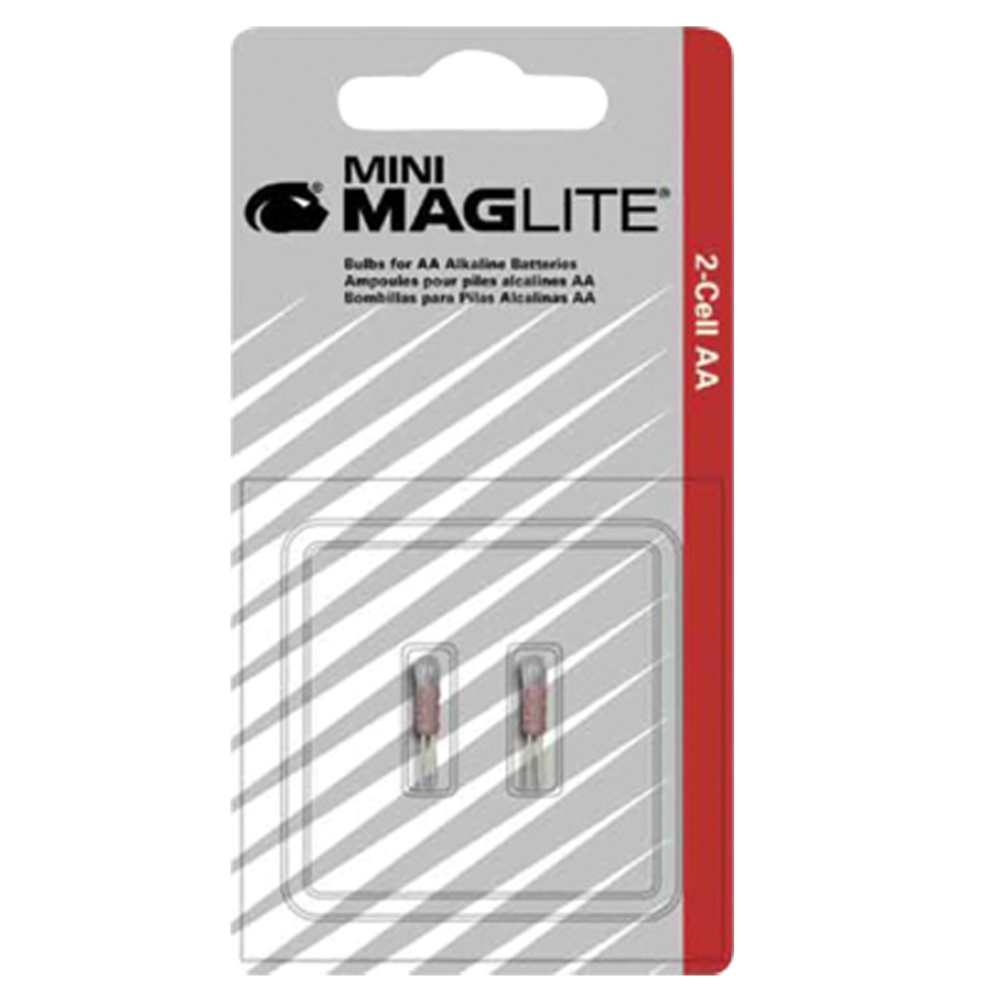 Replacement Lamp, AA MagLite Bulb 2/Pk LM2A001