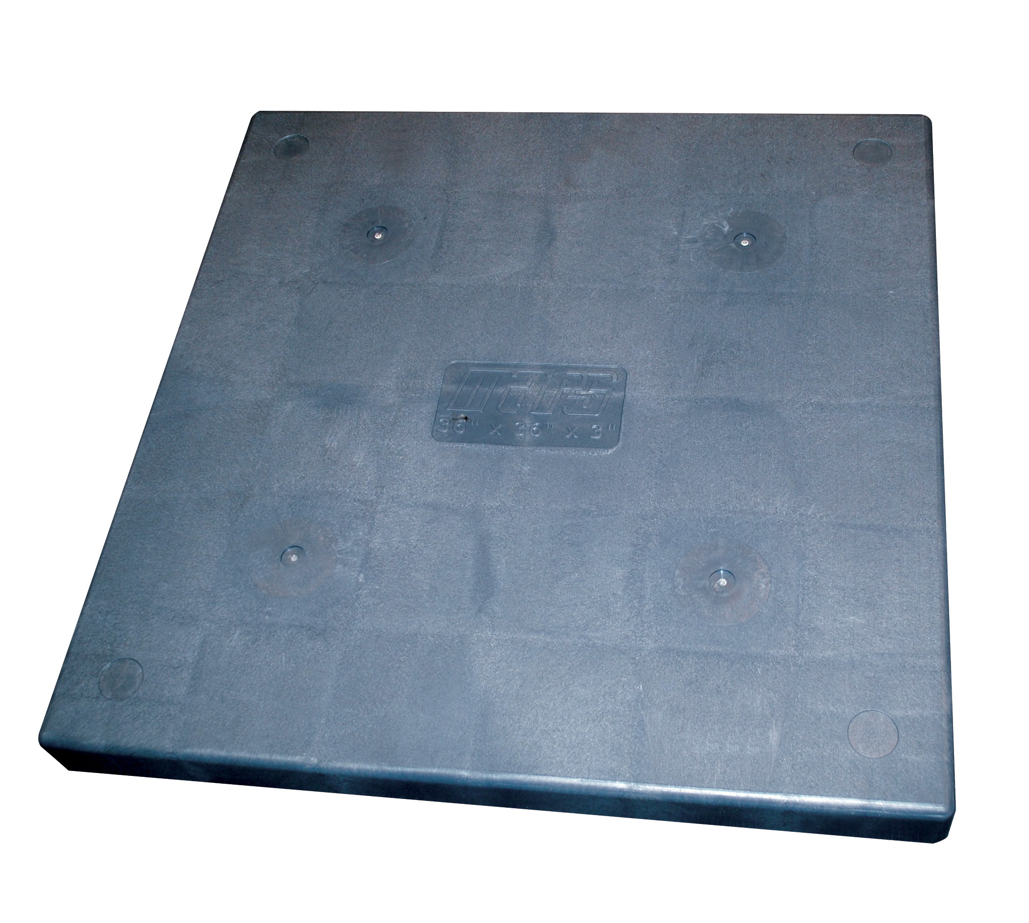 Condenser Pad, 38" x 42" x 3" Grey Plastic