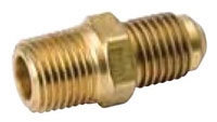 Connector, 1/2" x 3/4", 45 deg Male Flare x MPT,  Half Union