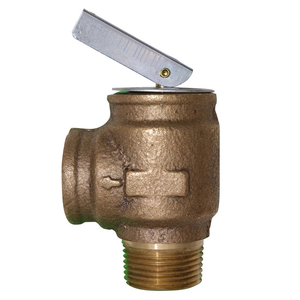 Safety Relief Valve, 3/4" MPTxFPT 30psi Brass