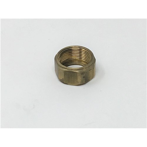 Glass Nut, 5/8" Brass for Water Gauge