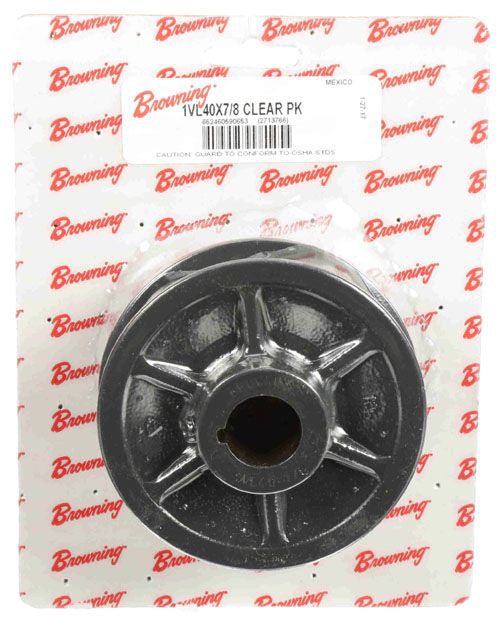 Sheave, 3.75"Dia 7/8"Bore Sgl-Grv Cast Iron