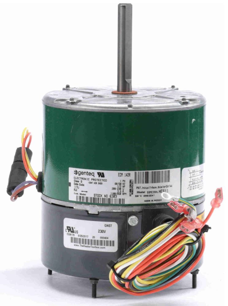 Condenser Fan Motor, 1/3hp 5.6", 208-230V, 850/1100RPM