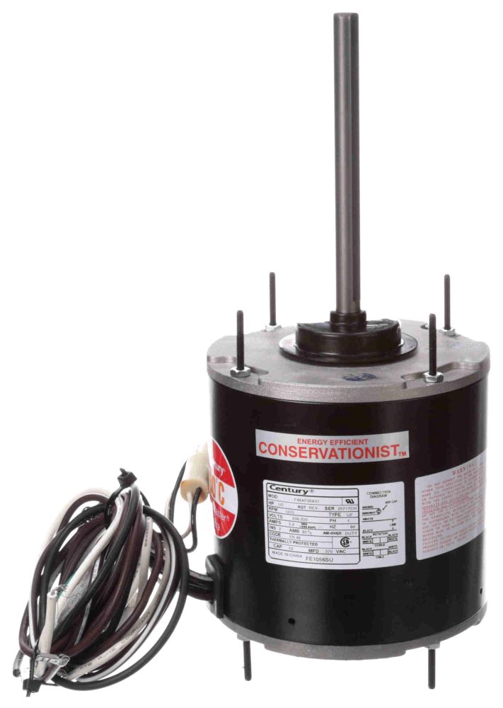 Condenser Fan Motor, 1/2hp 5.6", 208-230V, PSC, 1075 RPM