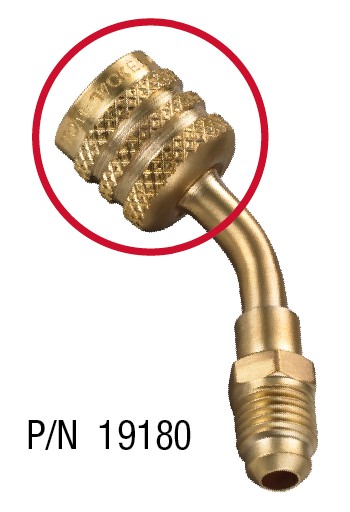 RIT 19180 ADAPT 1/4"LH FFL TO 1/4"RH MFL, 45DEG