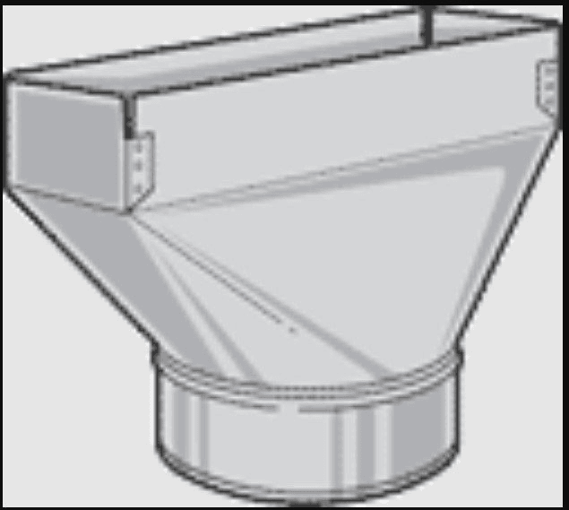 Sheet Metal Register Boot, 4"x12" - 7" Straight Back