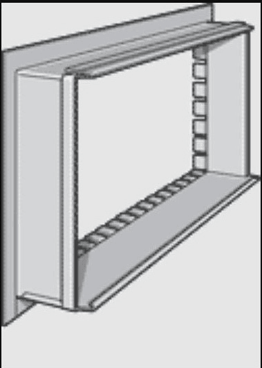 Sheet Metal Collar, 14"x8" Straight