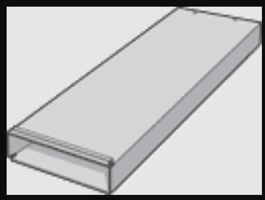 Sheet Metal Wall Stack, 3-1/4"x12" 24" Lgth