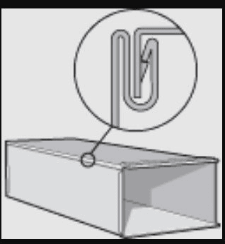 Sheet Metal Duct, 10"x8"x60" 26GA