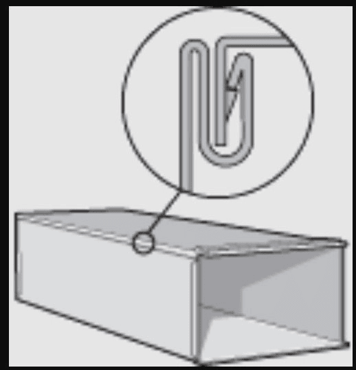 Sheet Metal Duct, 10"x10"x60" 26GA