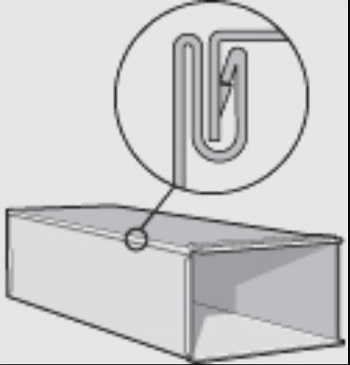 Sheet Metal Duct, 12"x10"x60" 26GA