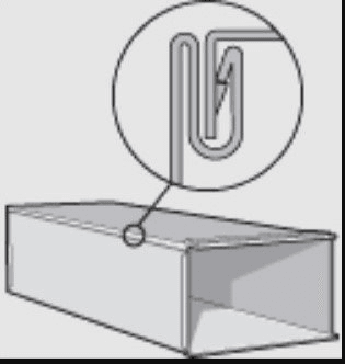 Sheet Metal Duct, 14"x8"x60" 26GA