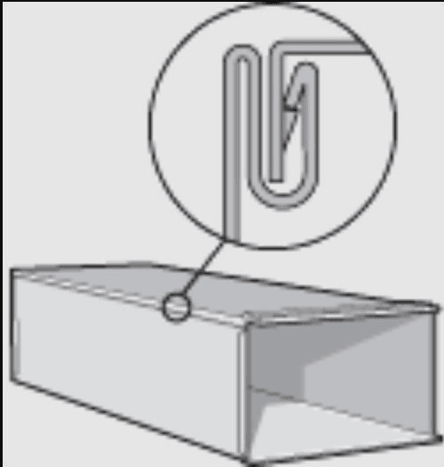 Sheet Metal Duct, 14"x10"x60" 26GA